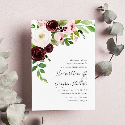 Blush Romance Weddenschap Kaart