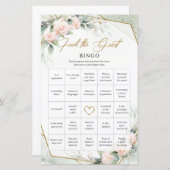 Blush romantisch groen vind de gastbingo (Voorkant / Achterkant)