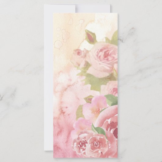 Blush Roos Botanische bruiloft programma (Achterkant)