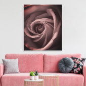 Blush Roos Canvas Afdruk (Insitu (Woonkamer))