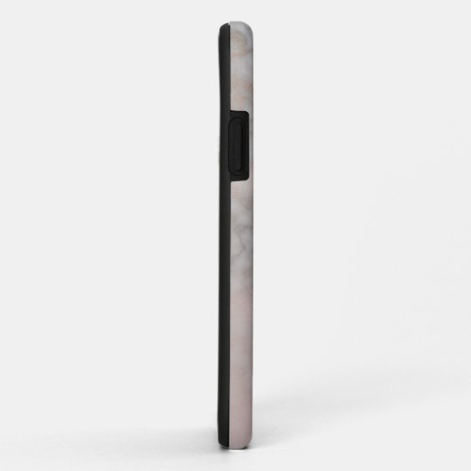 Blush Roos en grijze elegante marmergradiënt Case-Mate iPhone Case (Achterkant/rechts)