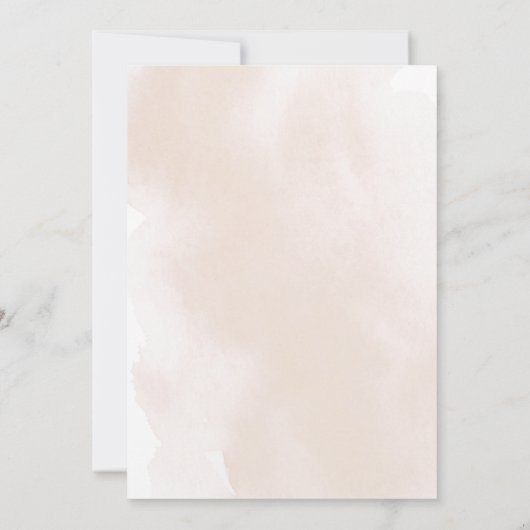 Blush Roos Eucalyptus Greenery Foliage Weddenschap Kaart (Achterkant)