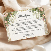 Blush Roos Floral & Greenery Dank u kaart