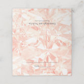 Blush Roos Gemstone Cut Wedding (Buitenkant ongevouwen)