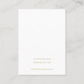 BLUSH ROOS GOLD AGATE MARBLE KETTING DISPLAY CARD VISITEKAARTJE (Achterkant)
