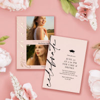 Blush Roos Gold Calligraphy 2 Foto's Afstuderen