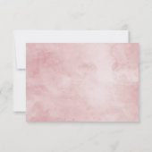 Blush & Roos Gold Framed Wedding RSVP Reactie (Achterkant)