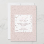 Blush & Roos Gold Glitter Brusscript Afstuderen Kaart (Achterkant)