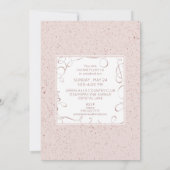 Blush & Roos Gold legant script Afstuderen Kaart (Achterkant)
