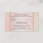 Blush Roos Gold Reference Visitekaartje Aanbevelingskaartje (Achterkant)