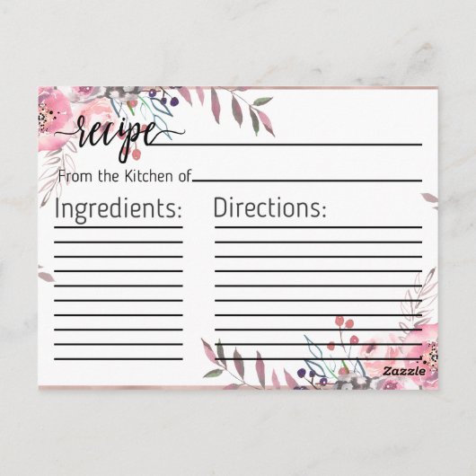 Blush & Roos Goud ingelijst Vrijgezellenfeest Rece Briefkaart (Achterkant)