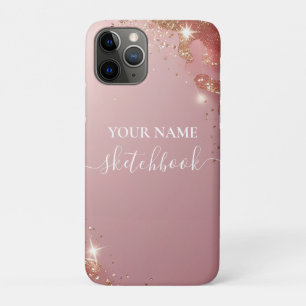 Blush Roos Gouden Gepersonaliseerde iPad Case – Cu