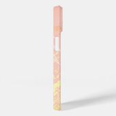 Blush roos goudpalm bladeren monogram Case-Mate iPhone case (Achterkant / Rechts)