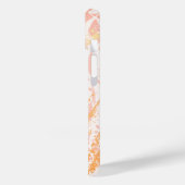 Blush roos goudpalm bladeren monogram Case-Mate iPhone case (Achterkant / Links)