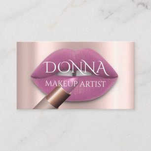 Blush Roos Licht QR Code Logo Makeup Lipstick Visitekaartje