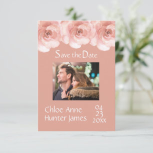 Blush Roos Photo Wedding Save The Date