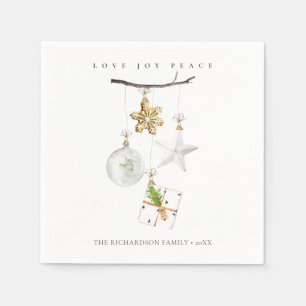 BLUSH ROOS PINK CHRISTMAS ORNAMENT LOVE JOVREDE SERVET