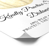 Blush Roos roze pompoen sociale vervorming Poster (Hoek)