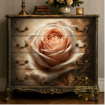 Blush Rose Center Decoupage Vloeipapier