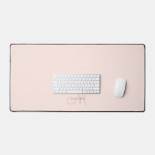 Blush Rose Élégant Monogramme Script (Clavier et souris)