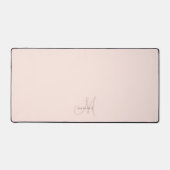 Blush Rose Élégant Monogramme Script (Recto)