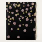 Blush rose et dorure sur fond noir (Dos)