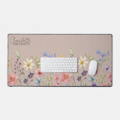 Blush rose Floral Cadeau l Fleur sauvage personnal (Clavier et souris)