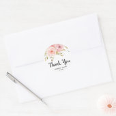 Blush rose Floral Chic Mariage Favoriser Stickers (Enveloppe)