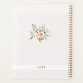 Blush rose Floral Parties scintillant or Nom perso (Dos)