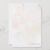 Blush Rose Floral Sweet 16 Anniversaire Invitation (Dos)