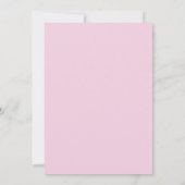 - Blush Rose Floral Wedding Invitation Kaart (Achterkant)