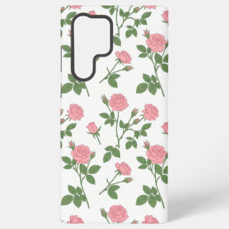 Blush Rose Garden | Pink Rose Floral Samsung Phone Galaxy Hoesje