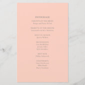Blush Rose Gemstone programmes de mariage (Dos)
