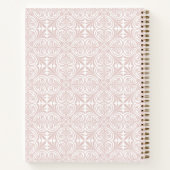 Blush Rose Geometric Floral Personalized Journal (Dos)