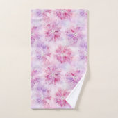 Blush Rose Girly Chic Lavande Floral   (Serviette à main)