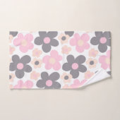 Blush Rose Grey Daisers Retro Dream #1 #retro #art (Serviette à main)