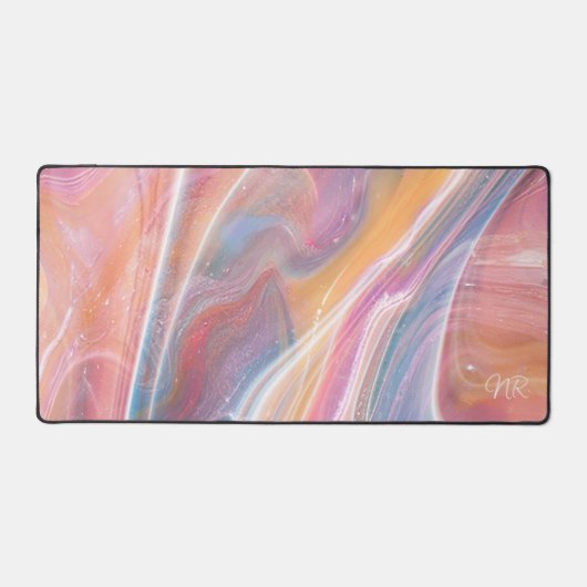 Blush rose jaune violet marbre bleu Ajouter un mon (Recto)