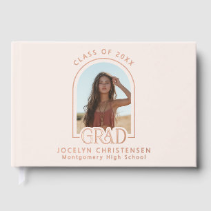 Blush rose moderne Photo Graduation Rose Gold