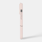 Blush Rose Monogramme Féminin Nom Monogrammé (Côté gauche)