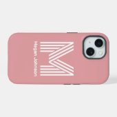 Blush Rose Monogramme Moderne (Verso Horizontal)