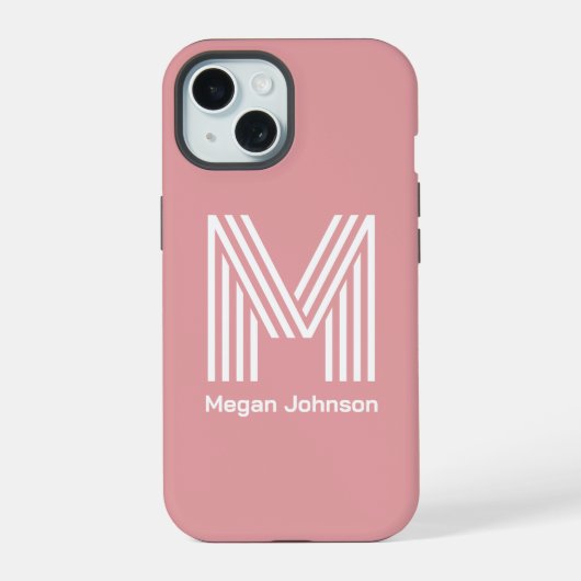 Blush Rose Monogramme Moderne (Verso)