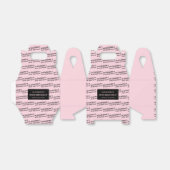 Blush rose Nom et âge Ballotins d'anniversaire (Déplié)