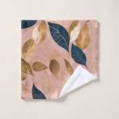 Blush Rose or Boho Feuilles Collection populaire (Gant de toilette)