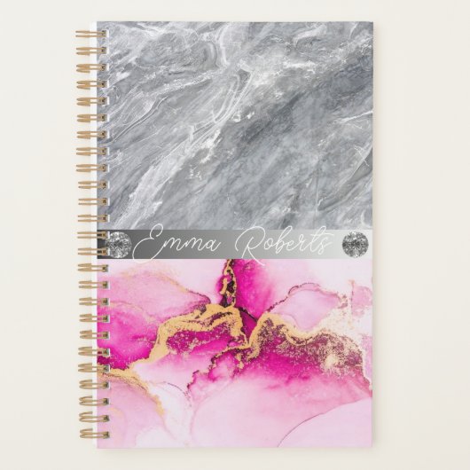 Blush rose paillettes monogramme nom 2023 (Devant)