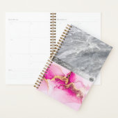 Blush rose paillettes monogramme nom 2023 (Devant avec enveloppe)