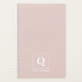 Blush Rose Personalized 2026 Planner (Devant)