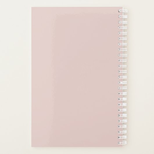 Blush Rose Personalized 2026 Planner  (Dos)