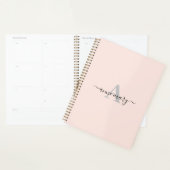 Blush rose Personnalisé Nom Monogramme Cadeau Favo (Devant avec enveloppe)