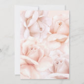 Blush Roses Adoption Script Baby shower Kaart (Achterkant)