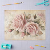 Blush Roses  Bloemen Decoupage Tissuepapier (Craft)